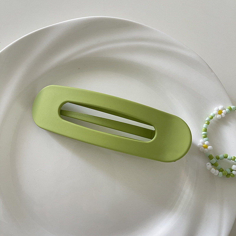Agrafe de păr mate mari pentru femei Agrafă verde Duckbill Accesorii de păr pentru fete Agrafe de păr la modă coreeană