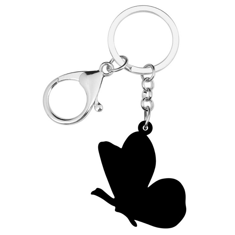 Breloc fluture acrilic Bonsny Breloc drăguț insectă animal bijuterii cadou pentru femei copii fete cadou de modă portofel Accesorii