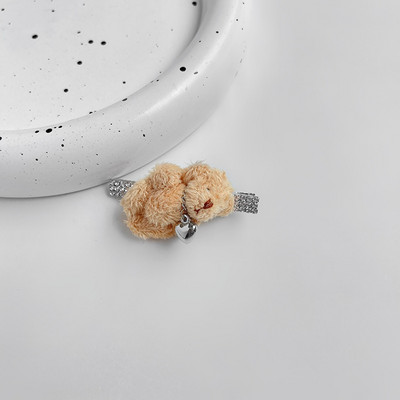 Drăguț de pluș în formă de urs agrafă de păr personalitate agrafă de desene animate cu cioc de rață agrafă drăguț pentru breton neobișnuit pentru femei Accesorii de păr