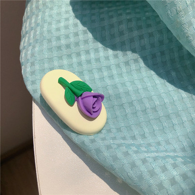 Agrafă colorată pentru lalele, clemă de rață, dulce și drăguță, agrafă de păr pentru breton, clemă laterală, 2022, accesorii de păr cu flori de vară pentru femei