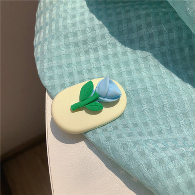 Agrafă colorată pentru lalele, clemă de rață, dulce și drăguță, agrafă de păr pentru breton, clemă laterală, 2022, accesorii de păr cu flori de vară pentru femei