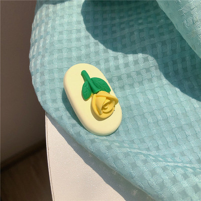 Agrafă colorată pentru lalele, clemă de rață, dulce și drăguță, agrafă de păr pentru breton, clemă laterală, 2022, accesorii de păr cu flori de vară pentru femei