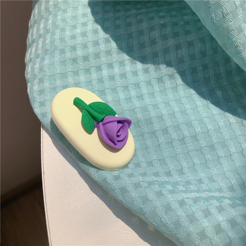 Agrafă colorată pentru lalele, clemă de rață, dulce și drăguță, agrafă de păr pentru breton, clemă laterală, 2022, accesorii de păr cu flori de vară pentru femei