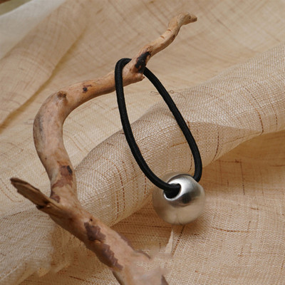 FFLACEL Trendy Metal Geometric Square Ball Rotund Cerc de păr Funie elastică Coadă de cal Accesorii de păr pentru femei fete