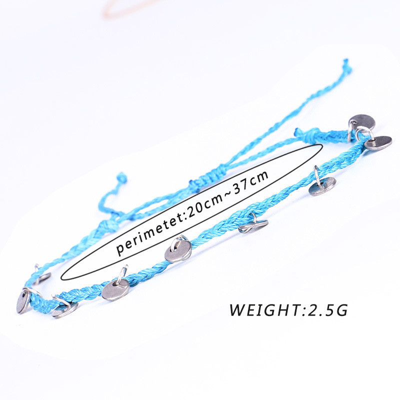 2022. modni novi okrugli privjesak gležnjača za žene Jednostavna podesiva ručno izrađena gležnjača od užeta za žene Nakit Poklon