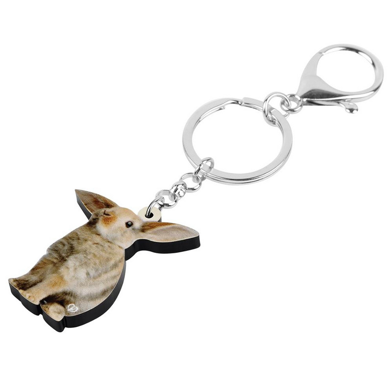 Bonsny Acrilic Maro Iepure de Paște Iepure Iepuraș Breloc Breloc Animal Breloc Bijuterii Pentru Femei Fete Geantă Accesorii Auto