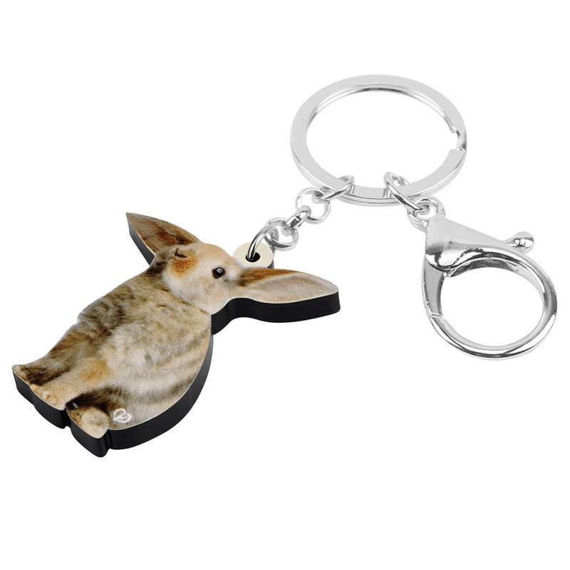 Bonsny Acrilic Maro Iepure de Paște Iepure Iepuraș Breloc Breloc Animal Breloc Bijuterii Pentru Femei Fete Geantă Accesorii Auto