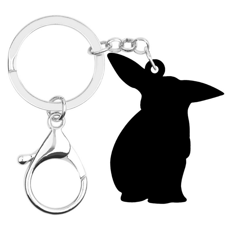 Bonsny Acrilic Maro Iepure de Paște Iepure Iepuraș Breloc Breloc Animal Breloc Bijuterii Pentru Femei Fete Geantă Accesorii Auto