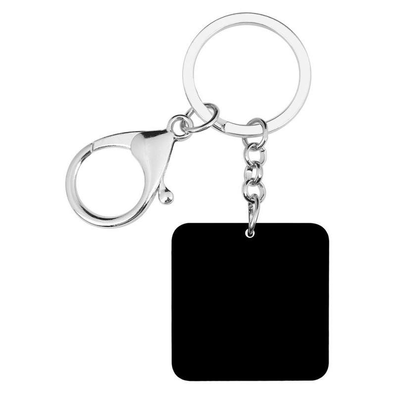 Bonsny Acrilic Pătrat Elegant Breloc Păuni Păuni Breloc Animal Pasăre Mare Bijuterii Pentru Femei Fete Cadouri Noutate Decorare