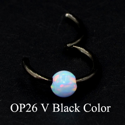 Dreamlee 1Piece G23 18g&16gTitan Opal Segment Inel cu balamale Septum Nas Clicker Piercing Nas Buza Cercei Helix Piercing Nas