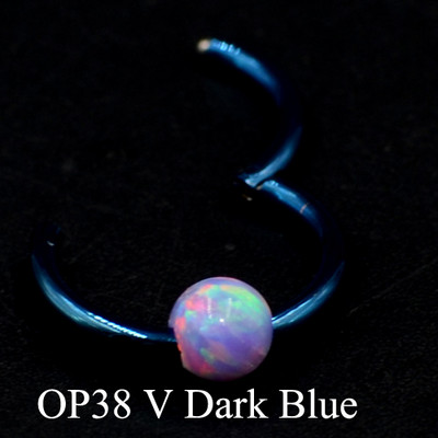 Dreamlee 1Piece G23 18g&16gTitan Opal Segment Inel cu balamale Septum Nas Clicker Piercing Nas Buza Cercei Helix Piercing Nas