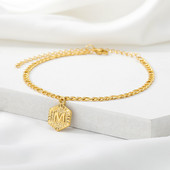 Literă AZ inițială Brățări de gleznă Boho Summer Beach Desculț Picior din oțel inoxidabil Lanț pentru picioare Bijuterii farmec Cadouri de prietenie