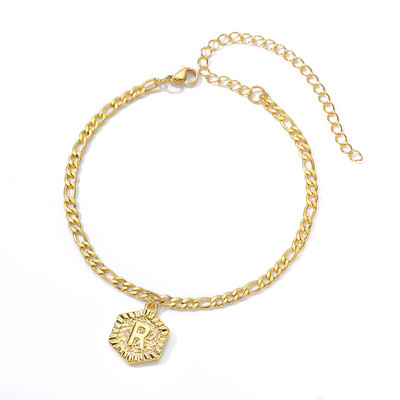 Literă AZ inițială Brățări de gleznă Boho Summer Beach Desculț Picior din oțel inoxidabil Lanț pentru picioare Bijuterii farmec Cadouri de prietenie