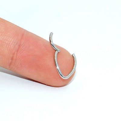 16g 1 bucată inele cu balamale cu segment de picătură de lacrimă pentru septum nas Clicker Piercing nas buză cercei Helix piercing nas bijuterii pentru corp