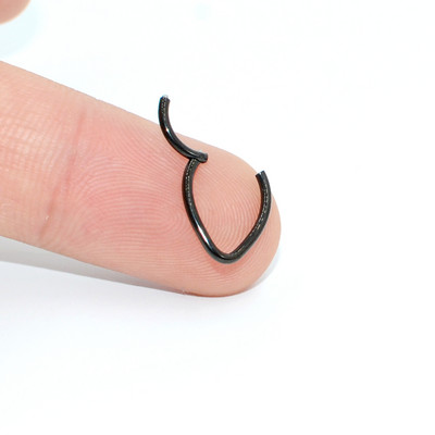 16g 1 bucată inele cu balamale cu segment de picătură de lacrimă pentru septum nas Clicker Piercing nas buză cercei Helix piercing nas bijuterii pentru corp