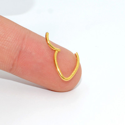 16g 1 bucată inele cu balamale cu segment de picătură de lacrimă pentru septum nas Clicker Piercing nas buză cercei Helix piercing nas bijuterii pentru corp