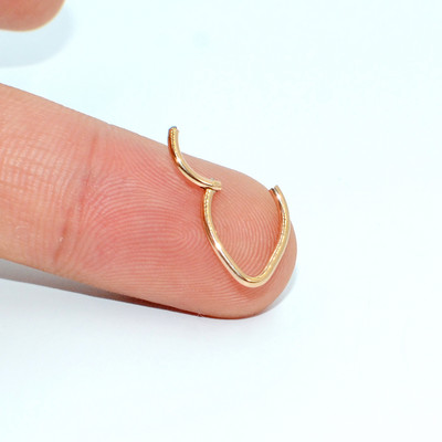16g 1 bucată inele cu balamale cu segment de picătură de lacrimă pentru septum nas Clicker Piercing nas buză cercei Helix piercing nas bijuterii pentru corp
