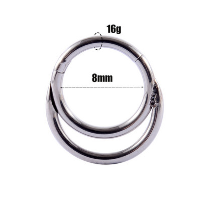 16g 1 bucată inele cu balamale cu segment de picătură de lacrimă pentru septum nas Clicker Piercing nas buză cercei Helix piercing nas bijuterii pentru corp