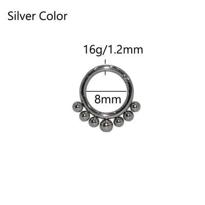 16g 1 bucată inele cu balamale cu segment de picătură de lacrimă pentru septum nas Clicker Piercing nas buză cercei Helix piercing nas bijuterii pentru corp