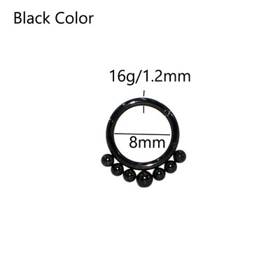 16g 1 bucată inele cu balamale cu segment de picătură de lacrimă pentru septum nas Clicker Piercing nas buză cercei Helix piercing nas bijuterii pentru corp