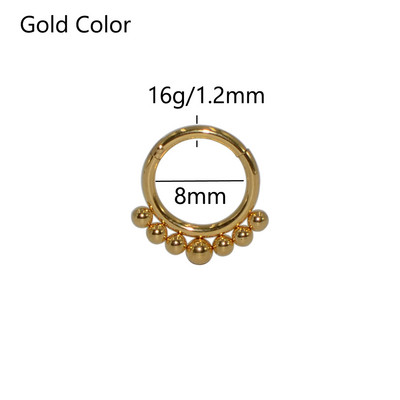 16g 1 bucată inele cu balamale cu segment de picătură de lacrimă pentru septum nas Clicker Piercing nas buză cercei Helix piercing nas bijuterii pentru corp