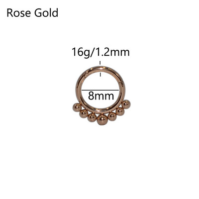 16g 1 bucată inele cu balamale cu segment de picătură de lacrimă pentru septum nas Clicker Piercing nas buză cercei Helix piercing nas bijuterii pentru corp