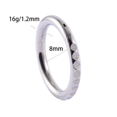 16g 1 bucată inele cu balamale cu segment de picătură de lacrimă pentru septum nas Clicker Piercing nas buză cercei Helix piercing nas bijuterii pentru corp