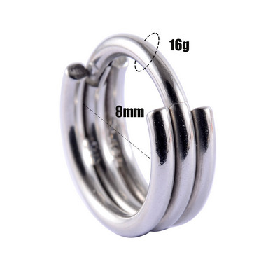 16g 1 bucată inele cu balamale cu segment de picătură de lacrimă pentru septum nas Clicker Piercing nas buză cercei Helix piercing nas bijuterii pentru corp