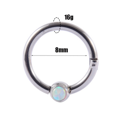 16g 1 bucată inele cu balamale cu segment de picătură de lacrimă pentru septum nas Clicker Piercing nas buză cercei Helix piercing nas bijuterii pentru corp