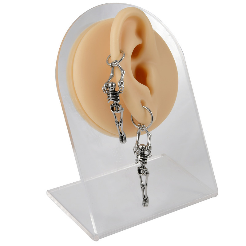 1 kom. Gothic Punk Skull Grunge Industrijske naušnice s utegom Ravni prsten s utegom Naušnica s hrskavicom Helix Unisex Body Piercing