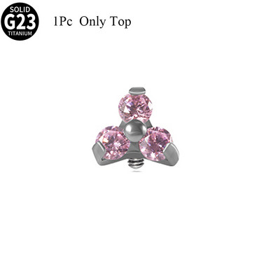 1db titán G23 fülcsavar porc cirkon opál achát labret ajak tragus orr fülbevaló nőknek karácsonyi ajándék piercing ékszer