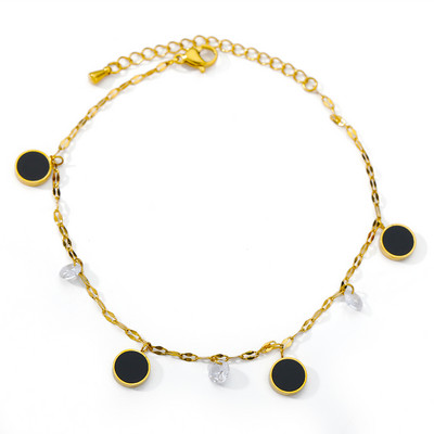 Brățări de mărgele boeme pentru femei Lanț reglabil din oțel inoxidabil 13 + 10 cm Brățară cu lanț stratificat stivuit cu legături Bijuterii Boho