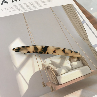 FFLACEL 2020, acetat retro, multicolor, geometric, oval, agrafă de primăvară, breton cu un caracter, ac de păr pentru femei, fete, accesorii de păr