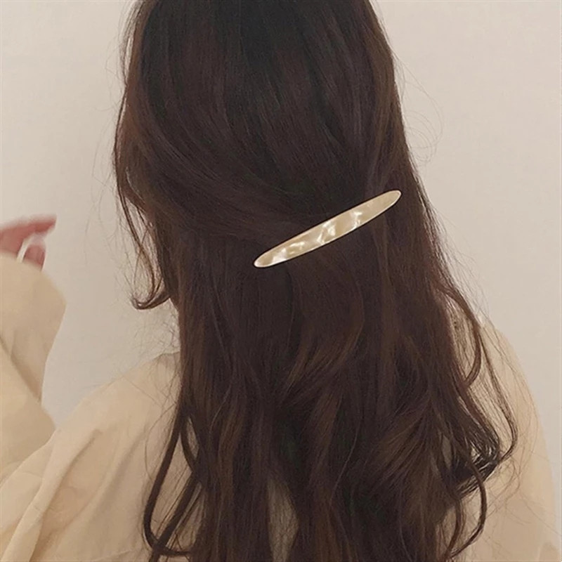 FFLACEL 2020, acetat retro, multicolor, geometric, oval, agrafă de primăvară, breton cu un caracter, ac de păr pentru femei, fete, accesorii de păr