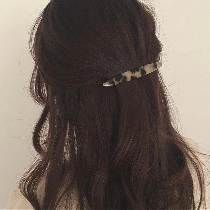 FFLACEL 2020, acetat retro, multicolor, geometric, oval, agrafă de primăvară, breton cu un caracter, ac de păr pentru femei, fete, accesorii de păr