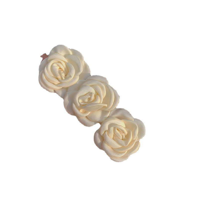 2021 franțuzesc vintage fire alb trandafiri barote dulci neregulate transparente geometrice floare ac de păr pentru femei accesorii