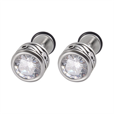 2 kom Punk gotičke naušnice od nehrđajućeg čelika Ear Stud Ear Tragus Helix Režanj hrskavice Lažni čep Muškarci Žene Nakit za piercing tijela 16 g