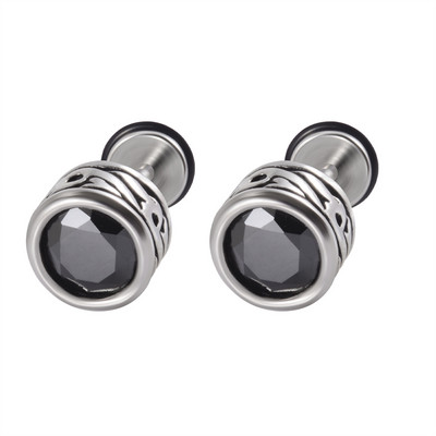 2 kom Punk gotičke naušnice od nehrđajućeg čelika Ear Stud Ear Tragus Helix Režanj hrskavice Lažni čep Muškarci Žene Nakit za piercing tijela 16 g