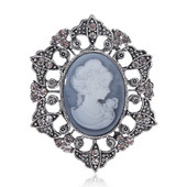 Wuli&baby Retro Strass Lady Head Broșe Femei 2 culori Figura Față Office Casual Broșă Ace Cadouri