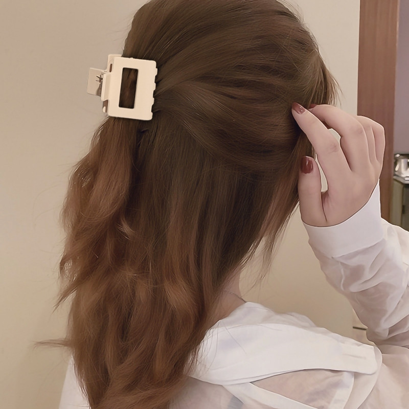 2022, noi, gheare de păr, dulci, solide, agrafe de par crab, agrafe pătrate mate, accesorii de păr pentru femei, agrafe de coadă de cal