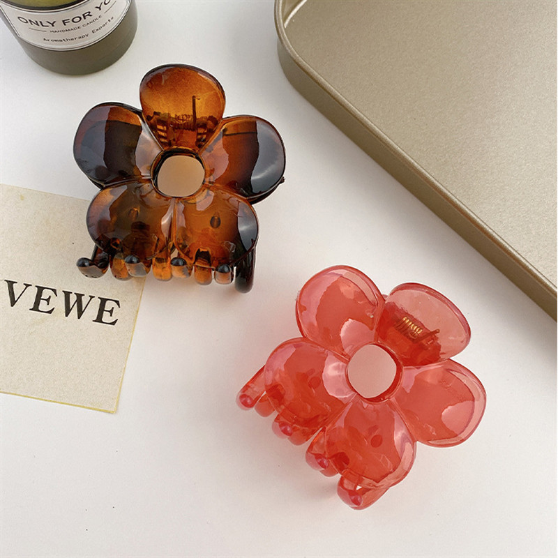 FFLACELL Nova korejska moda i slatka stezaljka za hvatanje, sjajni šuplji cvijet, ukosnica, nakit, poklon za žene, djevojke