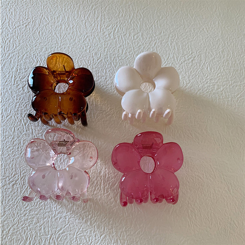 FFLACELL Nova korejska moda i slatka stezaljka za hvatanje, sjajni šuplji cvijet, ukosnica, nakit, poklon za žene, djevojke
