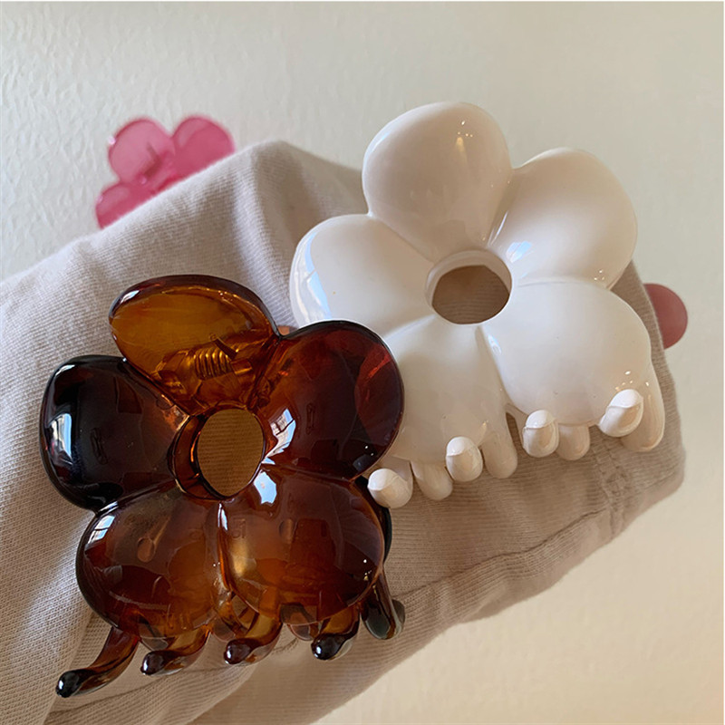 FFLACELL Nova korejska moda i slatka stezaljka za hvatanje, sjajni šuplji cvijet, ukosnica, nakit, poklon za žene, djevojke