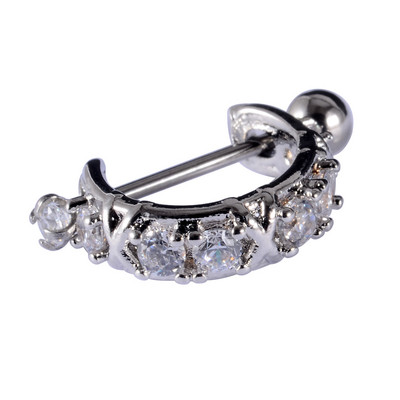 1kom 20gX8mm ušna hrskavica uteg manšeta helix tragus piercer Daith Rook lobe prstenovi naušnica s piercingom u obliku obruča CZ septuma