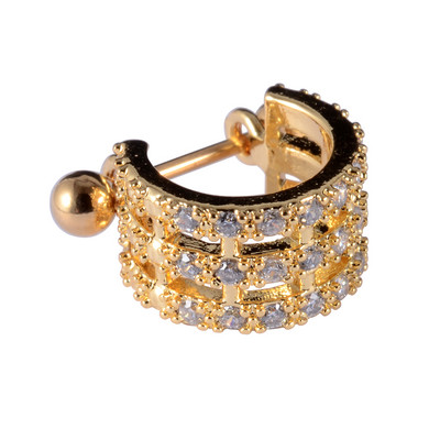 1kom 20gX8mm ušna hrskavica uteg manšeta helix tragus piercer Daith Rook lobe prstenovi naušnica s piercingom u obliku obruča CZ septuma