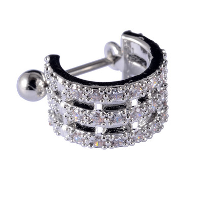 1kom 20gX8mm ušna hrskavica uteg manšeta helix tragus piercer Daith Rook lobe prstenovi naušnica s piercingom u obliku obruča CZ septuma