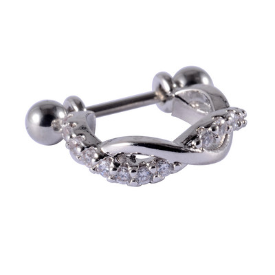 1kom 20gX8mm ušna hrskavica uteg manšeta helix tragus piercer Daith Rook lobe prstenovi naušnica s piercingom u obliku obruča CZ septuma