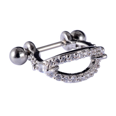 1kom 20gX8mm ušna hrskavica uteg manšeta helix tragus piercer Daith Rook lobe prstenovi naušnica s piercingom u obliku obruča CZ septuma