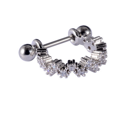 1kom 20gX8mm ušna hrskavica uteg manšeta helix tragus piercer Daith Rook lobe prstenovi naušnica s piercingom u obliku obruča CZ septuma