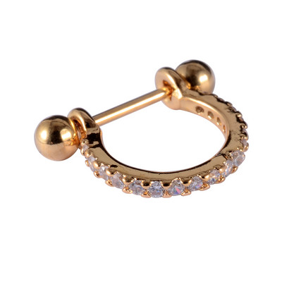 1kom 20gX8mm ušna hrskavica uteg manšeta helix tragus piercer Daith Rook lobe prstenovi naušnica s piercingom u obliku obruča CZ septuma